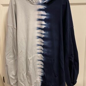 lululemon athletica Navy and Gray Tie-Dye Hoodie